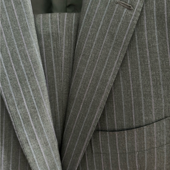 [SOLD] Ísaia Napoli Suit - size 50IT - grey with stripes - Excellent Conditon - Picture 3 of 10